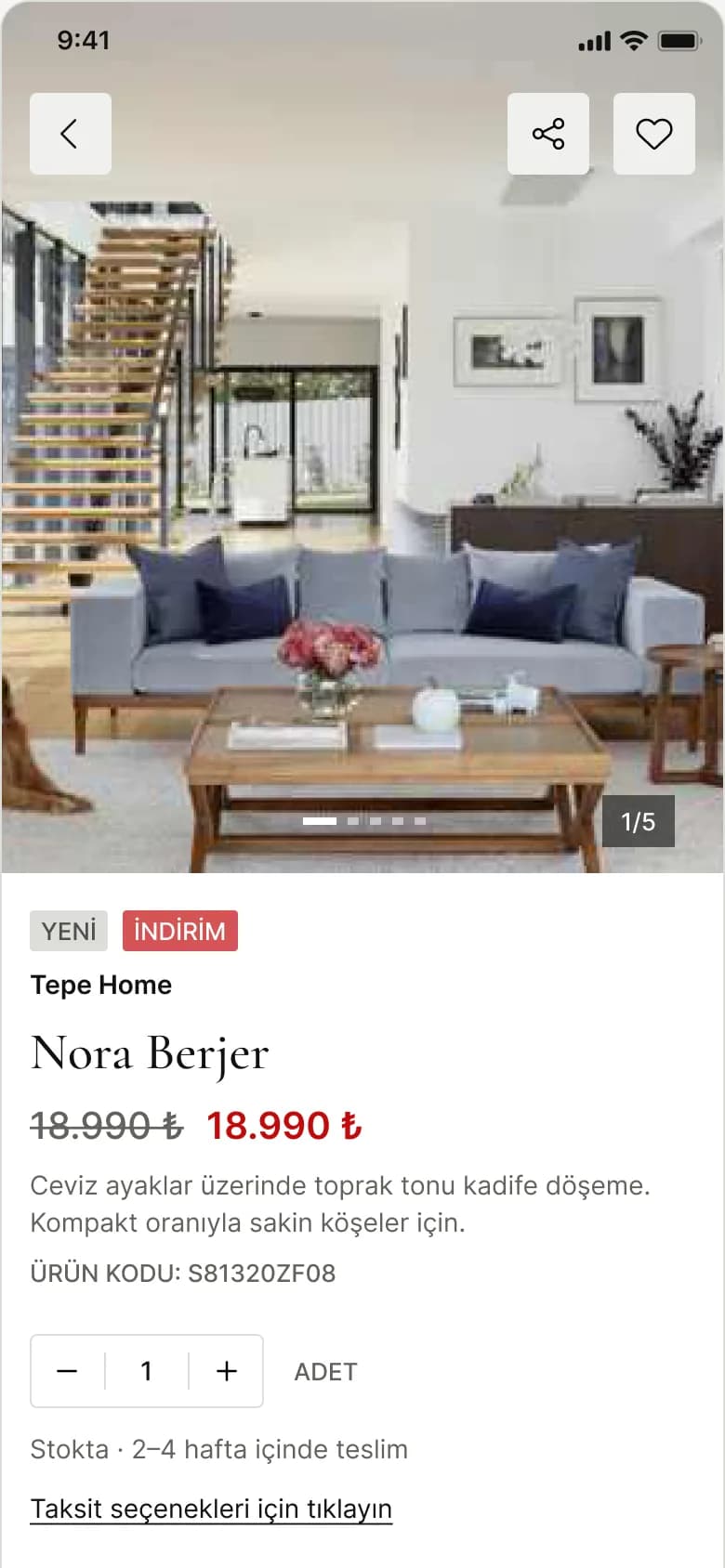 Product page