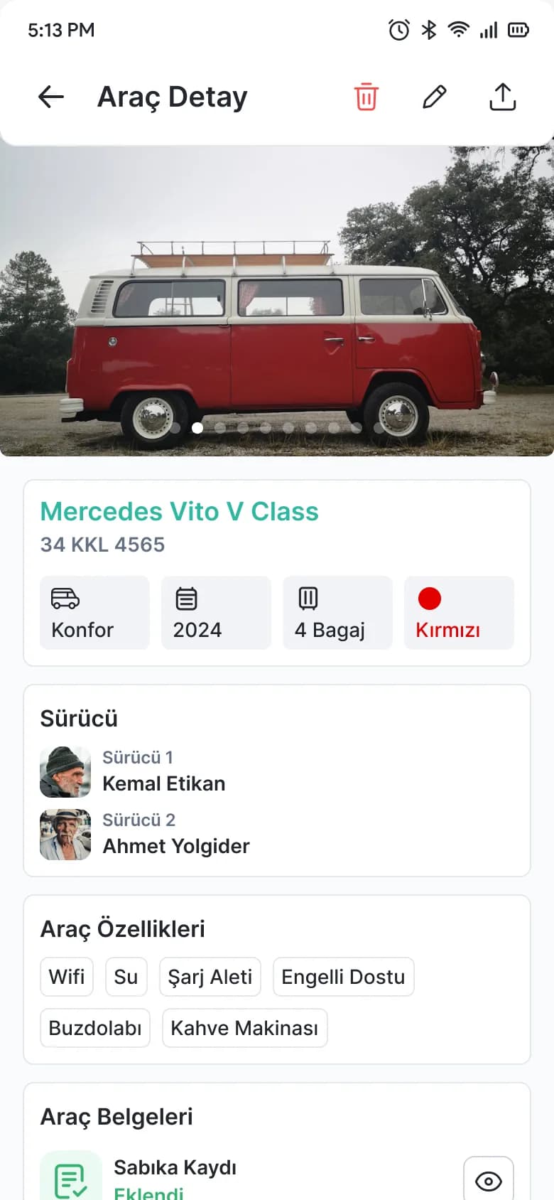 Vehicle detail